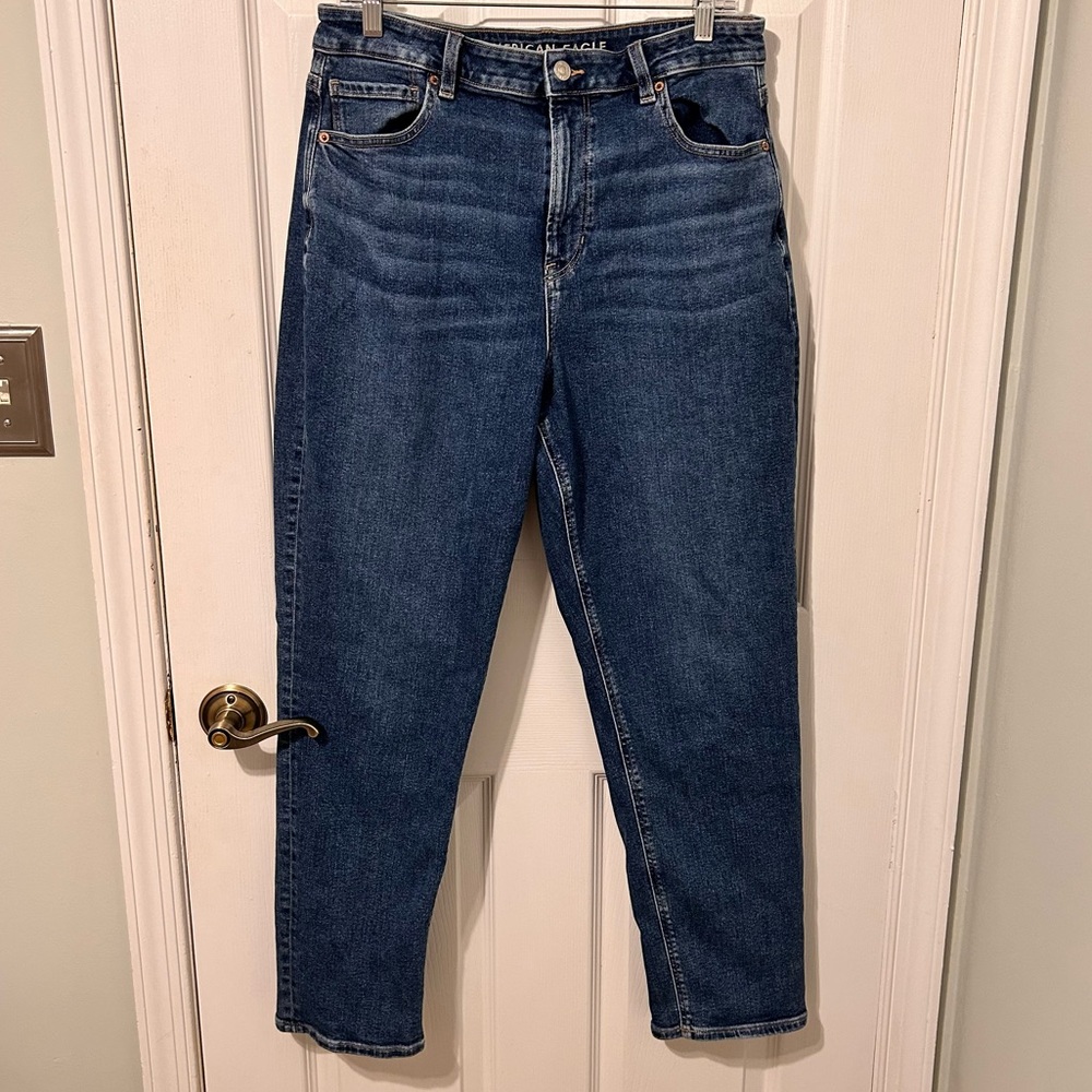 American Eagle Dark Wash Blue Mom Jeans